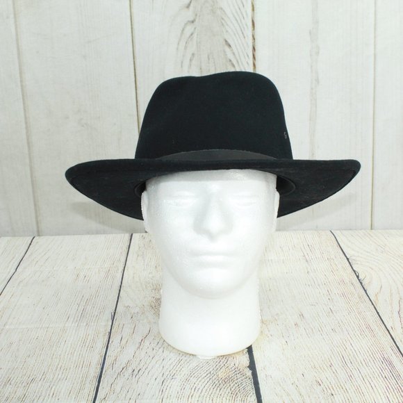 Unknown Men's Black Felt Western Hat Size L - Picture 2 of 8